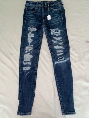 American Eagle Outfitters Distressed Skinny Jeans Size 4S